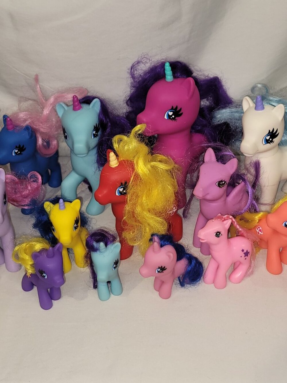 Lot of 17 My Little Pony Figures Different Sizes and Manufacturers - See Photos
